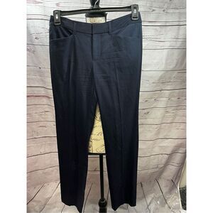 Saks Fifth Avenue Tollegno 1900 Tailored Career Dress Pants‎ Navy Blue  Size 4